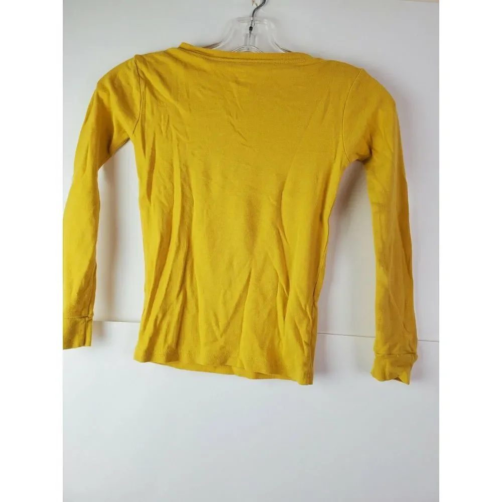 Carter's Boys Rocket Blast Off Long Sleeve Pajama Shirt‎ Size 8 Yellow